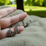 Oxidised silver light weight toe rings