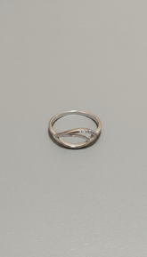 Cz rings crates in 92.5 silver